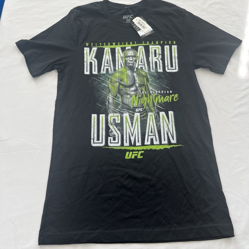 NWT UFC Authentics Kamaru Usman T Shirt Adult Size M